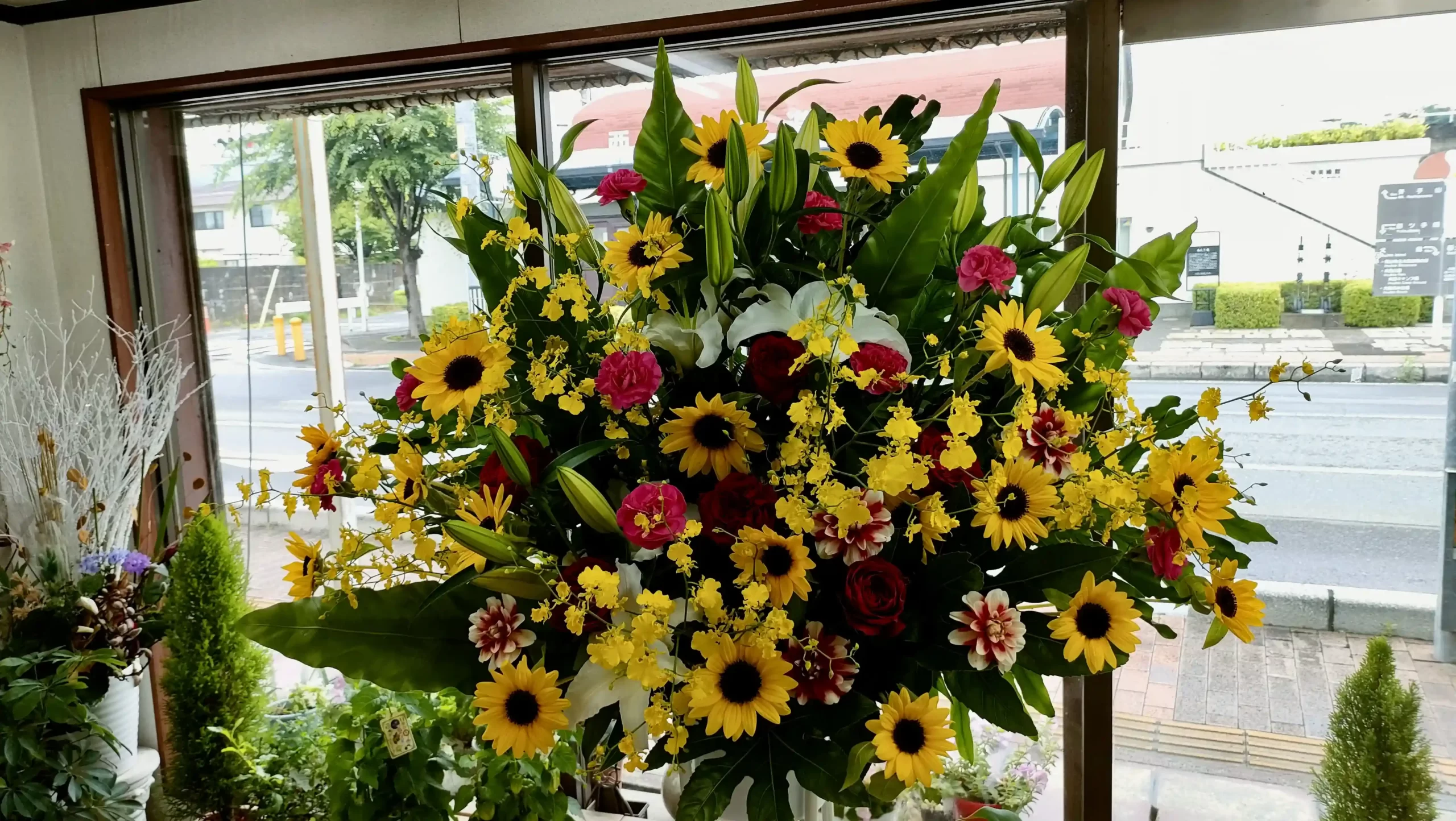 山田生花店のスタンド花