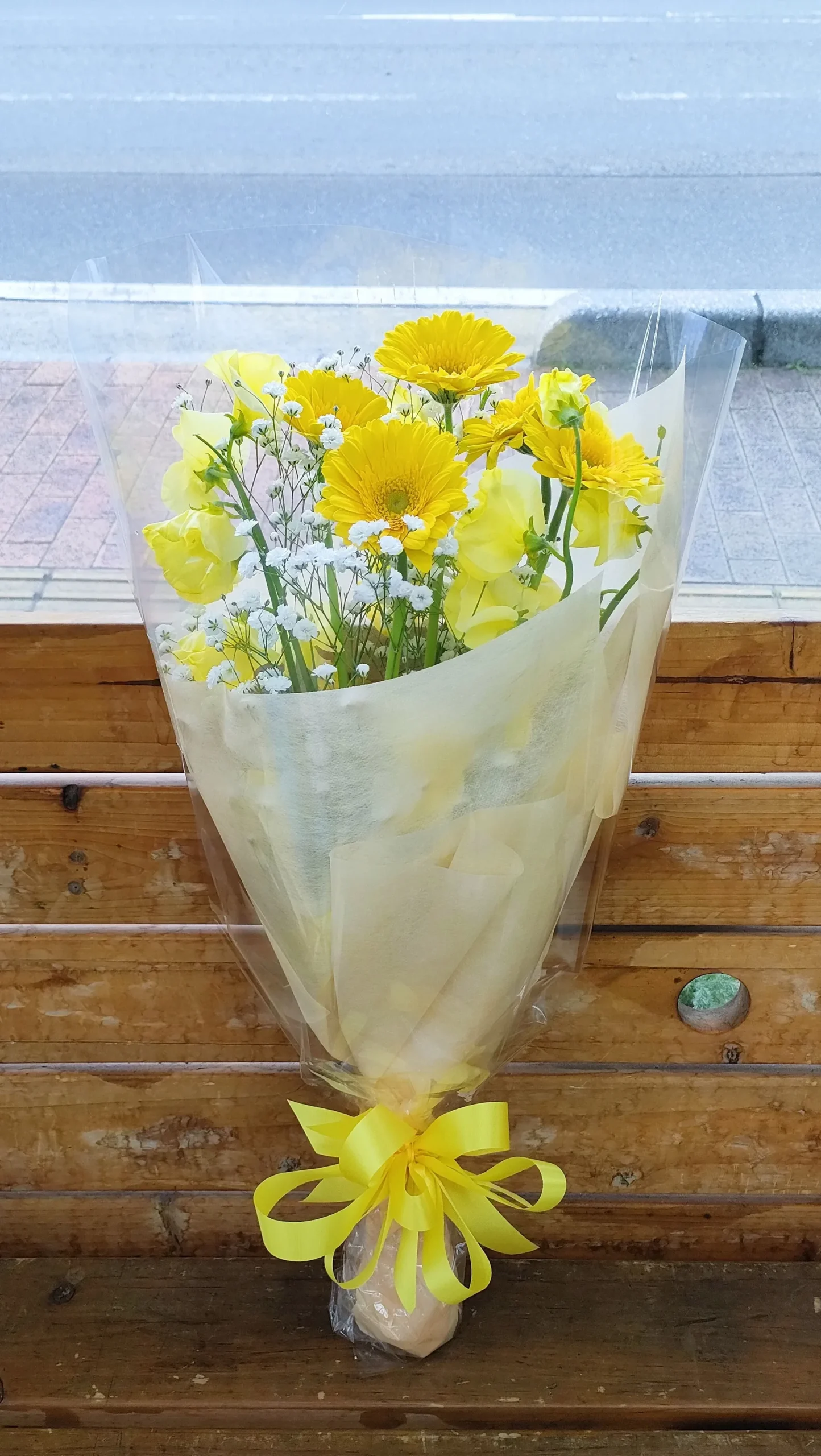 黄色の花束